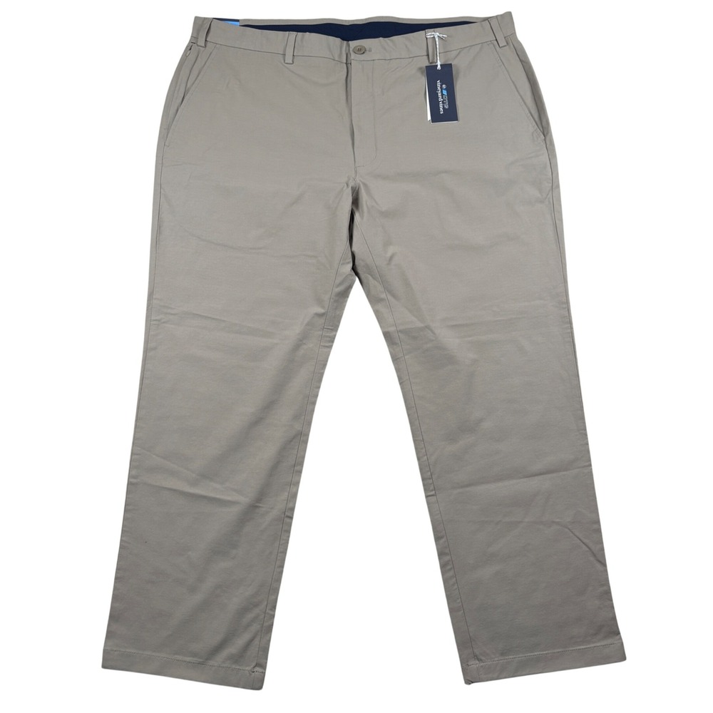 Vineyard Vines On-The-Go Pant Mens 44 Khaki 1P001062 Stretch Chino 44x30